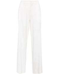 P.A.R.O.S.H. - Lillie Pressed-Crease Wide-Leg Pants - Lyst