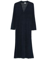 P.A.R.O.S.H. - Robe Longue À Col V - Lyst