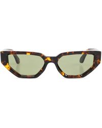 Golden Goose - Rectangular-Style Sunglasses With Havana Frame - Lyst