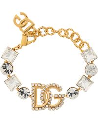 Dolce & Gabbana - Logo-Plaque Bracelet - Lyst
