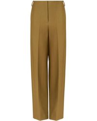 Tory Burch - Pressed-crease Wool-blend Tailored Trousers - Lyst
