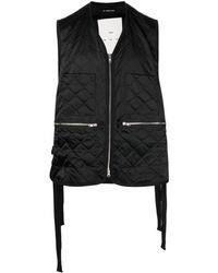 Song For The Mute - Sleeveless Zip-front Gilet - Lyst