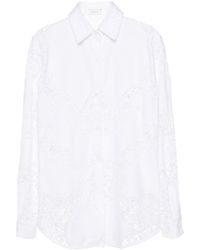 Magda Butrym - Panelled guipure-lace shirt - Lyst