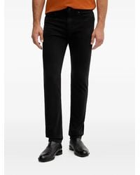 BOSS - Schmale Hose Mit Logo-Patch - Lyst