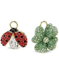 Swarovski - Lot De Trois Boucles D'Oreilles Idyllia À Ornements En Cristal - Lyst