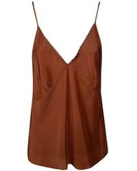 forte_forte - Scalloped V-Neck Blouse - Lyst