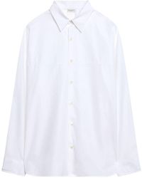 Dries Van Noten - Straight-collar Cotton Shirt - Lyst