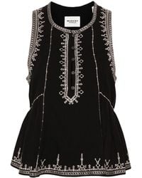 Isabel Marant - Pagos Embroidered Blouse - Lyst