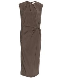 Phisique Du Role - Knotted Draped Midi Dress - Lyst