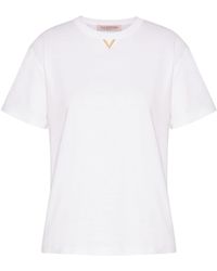 Valentino Garavani - Vgold Katoenen T-shirt - Lyst