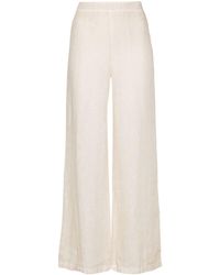 120% Lino - Wide-leg Linen Trousers - Lyst