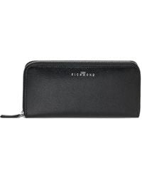 John Richmond - Logo Zip Wallet - Lyst