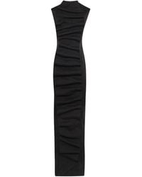 A.W.A.K.E. MODE - Vestido Largo Con Detalle Drapeado - Lyst