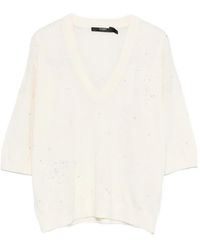Seventy - Sequin V-Neck Top - Lyst