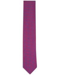 Eton - Geometric-Pattern Silk Tie - Lyst