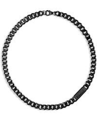 Philipp Plein - Halsketting Met Gothic Tag - Lyst