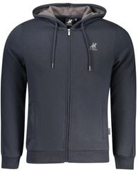 U.S. Grand - Logo-Embroidered Zip-Up Hoodie - Lyst