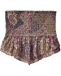 Ba&sh - Pretty Shirred Floral-Print Top - Lyst