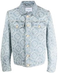 CASABLANCA - Monogram-print Denim Jacket - Lyst