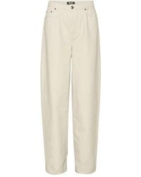 ROTATE BIRGER CHRISTENSEN - R-Embroidery Cotton Straight-Leg Jeans - Lyst