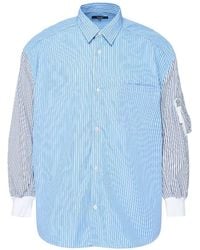 Comme des Garçons - Stripe-Print Zip-Pocket Shirt - Lyst