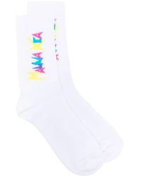 Mauna Kea - Intarsia-Knit Logo Ankle Socks - Lyst