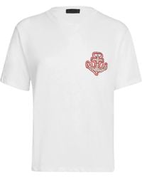 Liu Jo - T-Shirt mit Strass-Anker - Lyst