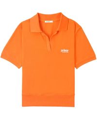 Sporty & Rich - Polo En Coton À Logo Brodé - Lyst