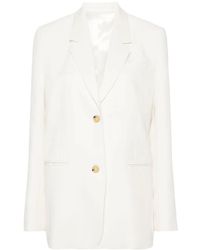 TOTEME - Blazer Met Enkele Rij Knopen En Gekerfde Revers - Lyst