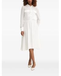 Fracomina - Button-Up Chest-Pocket Midi Dress - Lyst
