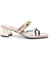 DONNARì - Mules im Metallic-Look - Lyst