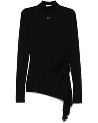Off-White c/o Virgil Abloh - Draped Mini Dress - Lyst
