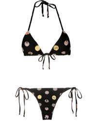 Amir Slama - Graphic-print Halterneck Two-piece Bikini - Lyst