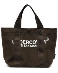 Undercover - Shopper Aus Canvas Mit Logo-Print - Lyst