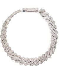 CERNUCCI - Iced Prong Cuban Bracelet - Lyst