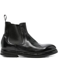 Green George - Elasticated-Panel Leather Chelsea Boots - Lyst