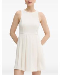 ARMANI EXCHANGE - Pleated Sleeveless Mini Dress - Lyst
