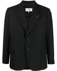 Maison Margiela - Wollen Blazer Met Enkele Rij Knopen - Lyst