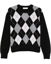 DUNST - Pullover Mit Argyle-Intarsie - Lyst
