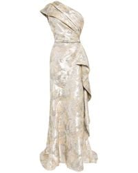 Saiid Kobeisy - One -Shoulder Brocade Dress - Lyst