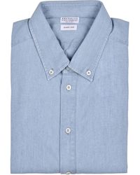 Brunello Cucinelli - Camicia Button-Down - Lyst