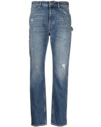 Washington DEE-CEE U.S.A. - Ripped-Detail Straight-Leg Jeans - Lyst
