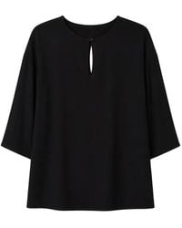 Max Mara - Keyhole-Detail T-Shirt - Lyst