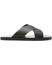 Ancient Greek Sandals - Bios Cross-Strap Leather Slides - Lyst