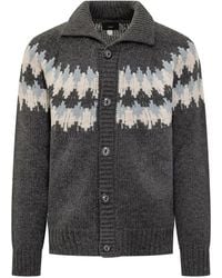 Alanui - Sweet Winter Fair Isle-Pattern Button Cardigan - Lyst
