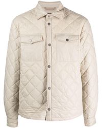 Peserico - Diamond-quilted Shirt Jacket - Lyst