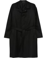 Tagliatore - Belted Raglan-Sleeve Coat - Lyst