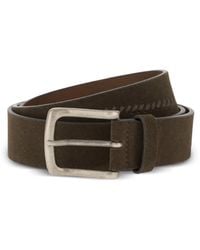 BOGGI - Bestickter Gürtel Aus Wildleder - Lyst