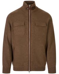 Montecore - Zip-Up High-Neck Cardigan - Lyst