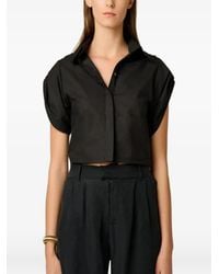 Hevron - Leonora Epaulette Cotton Top - Lyst